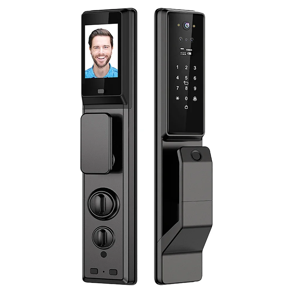 New Function Automatic lock Inteligente 3d Face Recognition Security Fingerprint Camera X6 Smart Digital Door Locks