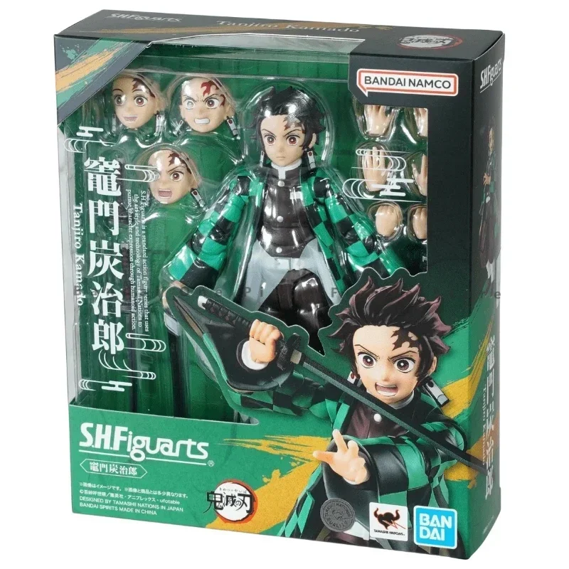 In Voorraad Originele Bandai S.H.Figuarts Demon Slayer Kamado Tanjirou Actiefiguren Speelgoed Geschenken Model Echt Collector Anime Hobby