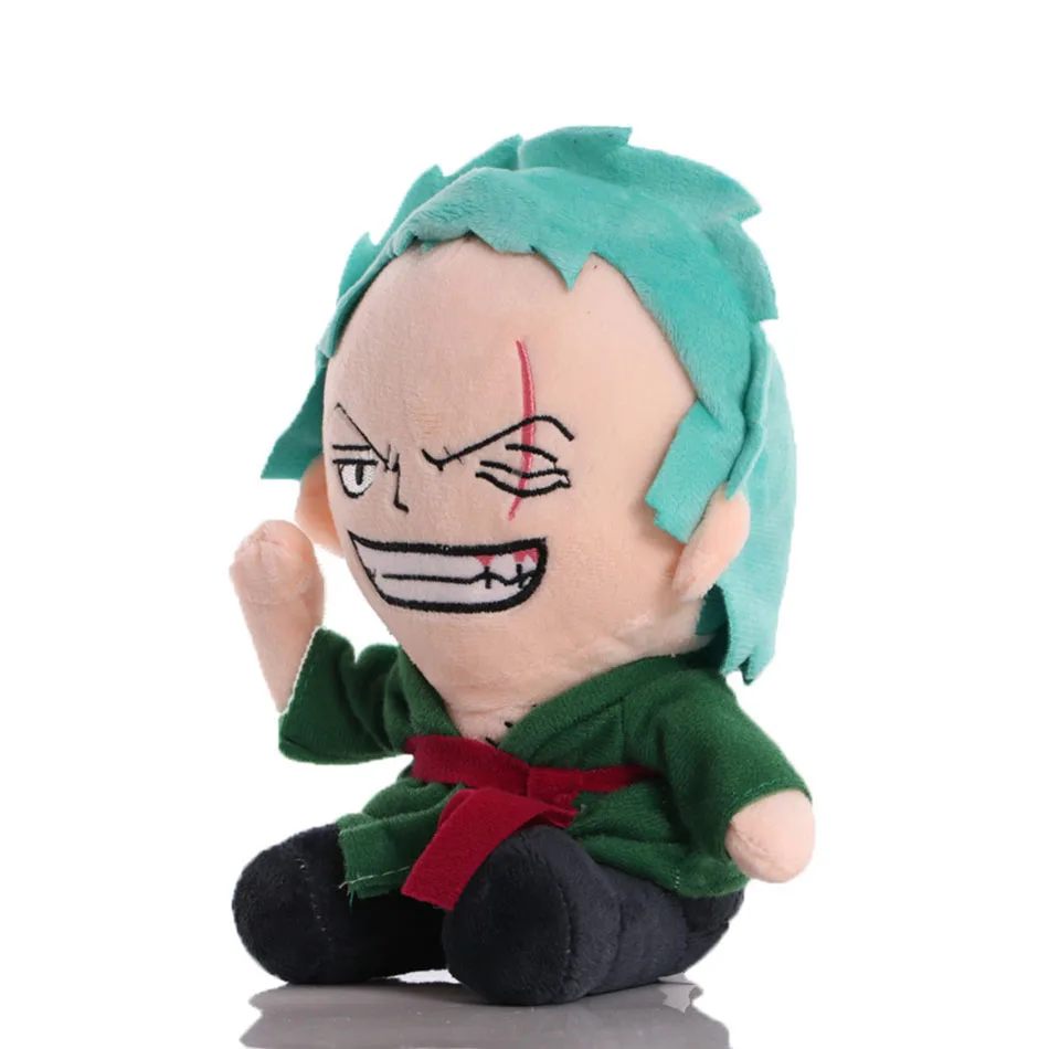 HoT 25cm One Piece Anime-Figur Zoro Luffy Chopper Plüschtiere Niedliche Cartoon-Plüschpuppen Anhänger Kinder Weihnachtsgeschenke – Detail 11