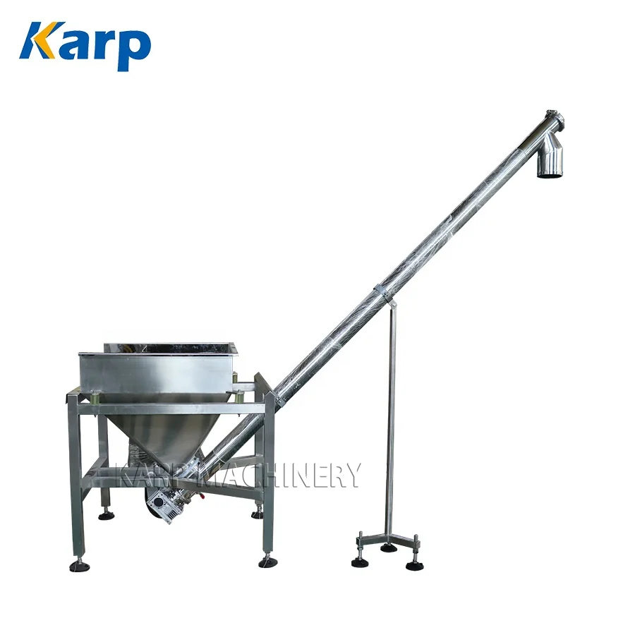 

Food Grade Hopper Pipe Portable Powder Small Stainless Steel Sugar Tubular Screw Conveyor