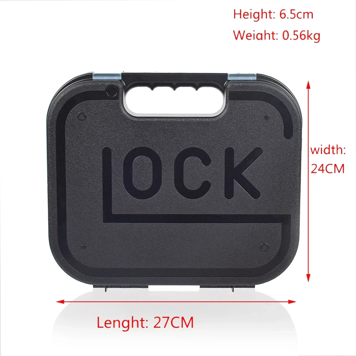 Estuche de pistola duro táctico Glock 17 43, caja de transporte de seguridad para pistola, portátil, multifuncional, ABS, revista, funda profesional