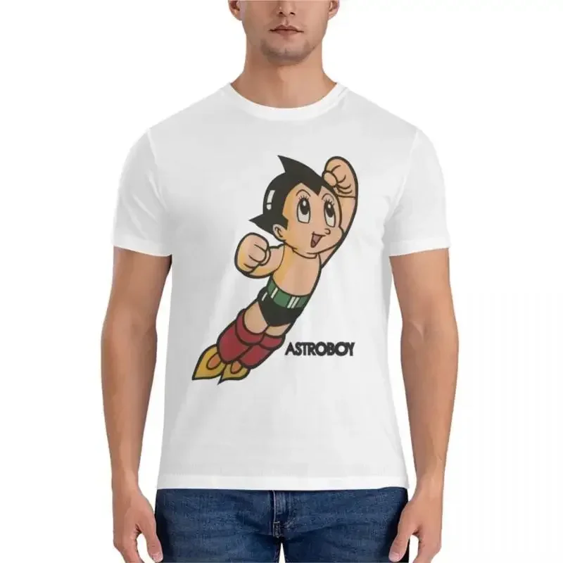 Men's clothing korean fashion Vintage Astroboy Anime Robot Show Astro Boy Space Art Childhood Cartoon Manga Essential T-Shirt