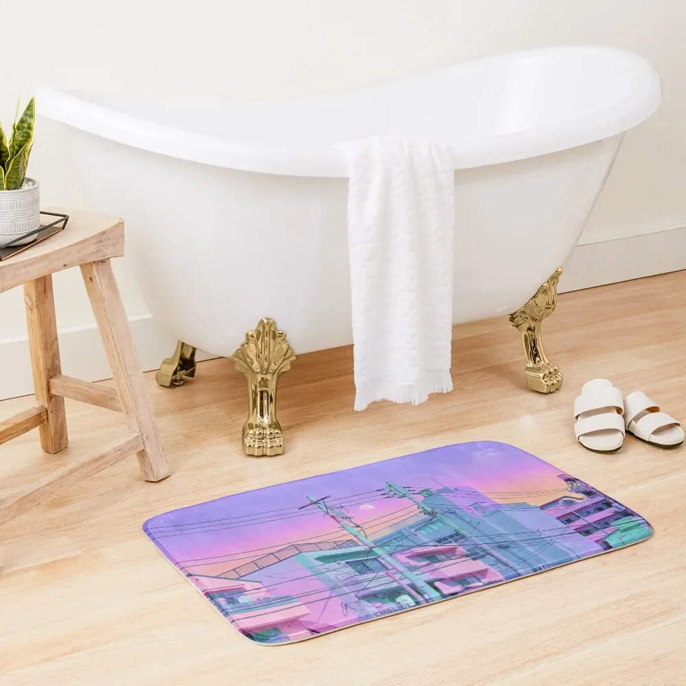 

5PM in ethereal Tokyo Bath Mat Baths Bathroom Non-Slip And Washable Kitchen For Hallway On The Floor Mat