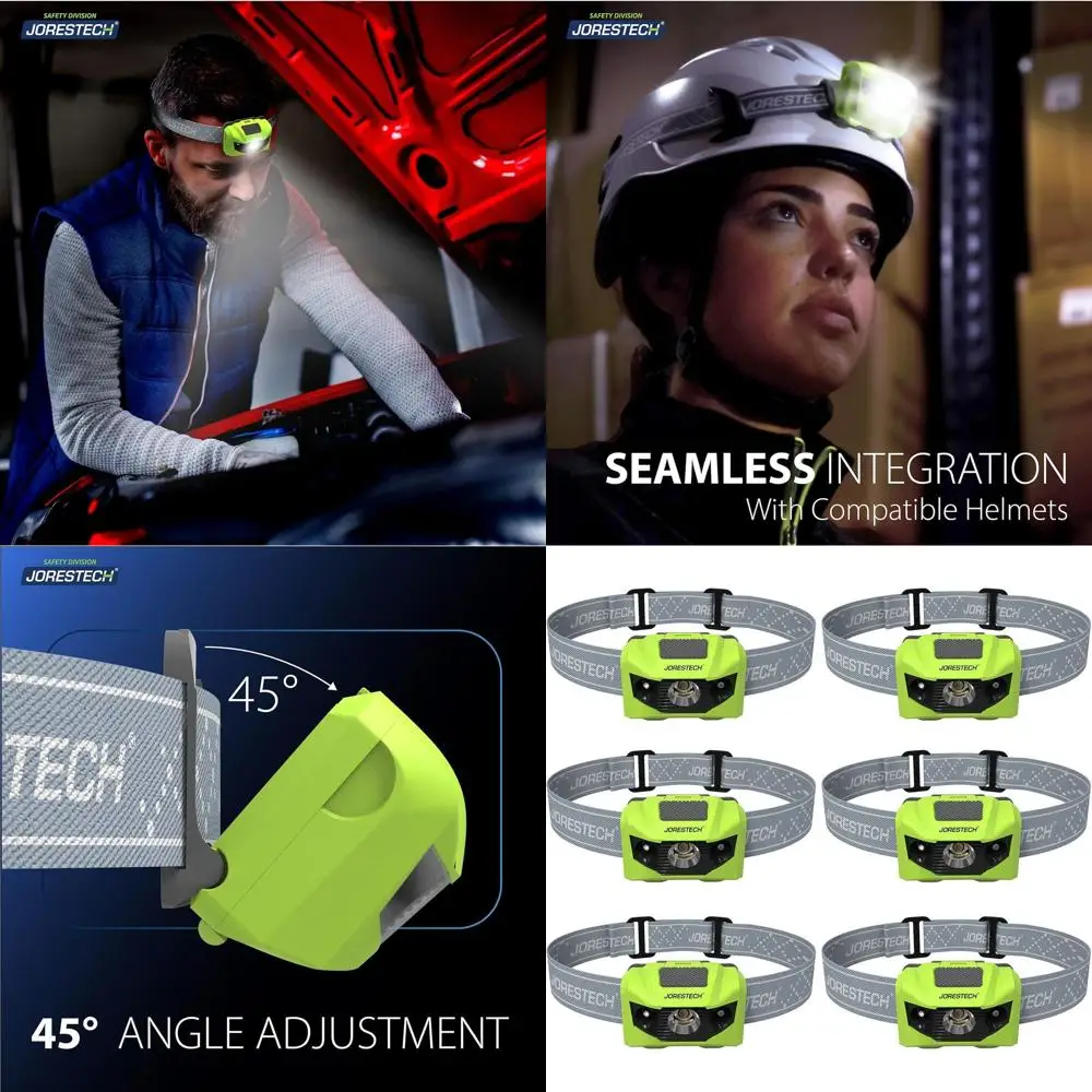 

JORESTECH LED Headlamp Flashlight – IPX4 Water Resistant with 4 Modes for Camping, Hiking, Repairing, etc. (6, Lime)