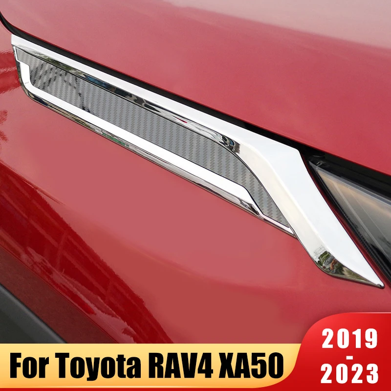 For Toyota RAV4 2019 2020 2021 2022 2023 RAV 4 XA50 Fender Side Air Vent Outlet Cover Trim Decorative On Shark Gills Car Sticker