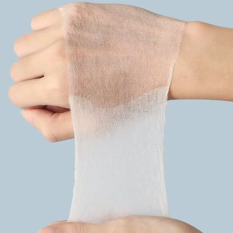 100/200/300PCS เปียกผ้าฝ้ายยืดผ้าฝ้ายแบบใช้แล้วทิ้งแบบพกพากําจัดแต่งหน้าผ้าฝ้ายชิ้น Breathable Facial Mask กระดาษ