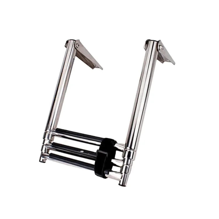 

Newest Model Stainless Steel Telescopic Folding Pontoon Boat Step Ladder