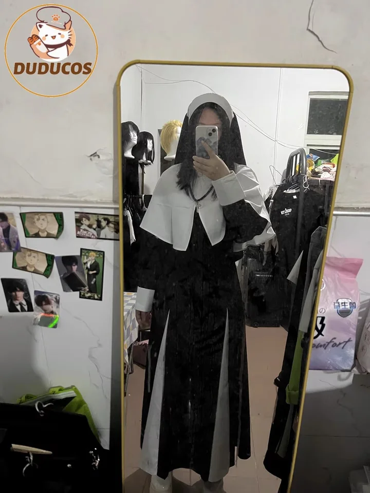 

Kitagawa Marin Косплей Костюм Аниме DUDU-R Женский костюм на Хэллоуин Nun Kitagawa Marin Черное платье Косплей