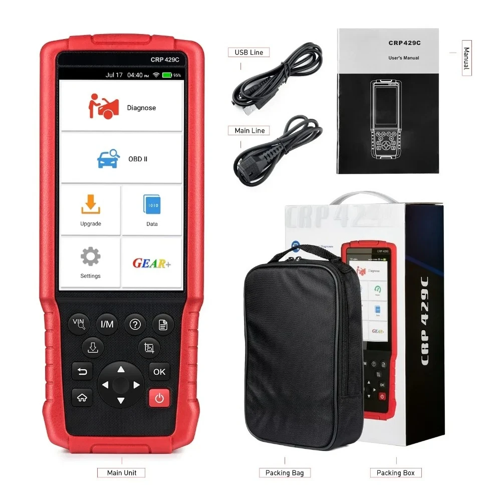 

2026 Hot X431 CRP429C Auto Diagnostic Tool For Engine/ABS/SRS/AT+11 Service CRP 429C OBD2 Code Scanner Better Than CRP129