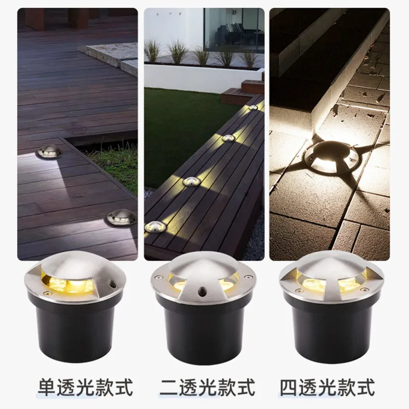 

Outdoor waterproof stainless steel buried light led recessed walkway light