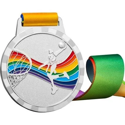 레인보우 농구 메달 일반 금박 학교 덩크 슈팅 육상 게임