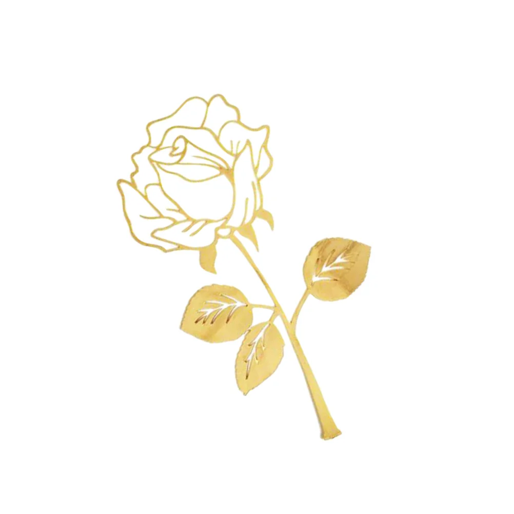 

Creative Metal Bookmark Golden Rose Paper Clip for Documents Money Clip Letter Holder Bookmarker Wedding Gift Souvenir Business