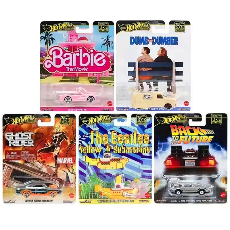 اشتري ثلاثة واحصل على واحدة مجانًا، 2025 Hot Wheels Premium Pop Culture Collectible 1:64 Diecast نموذج سيارة سيارات جديدة تمامًا
