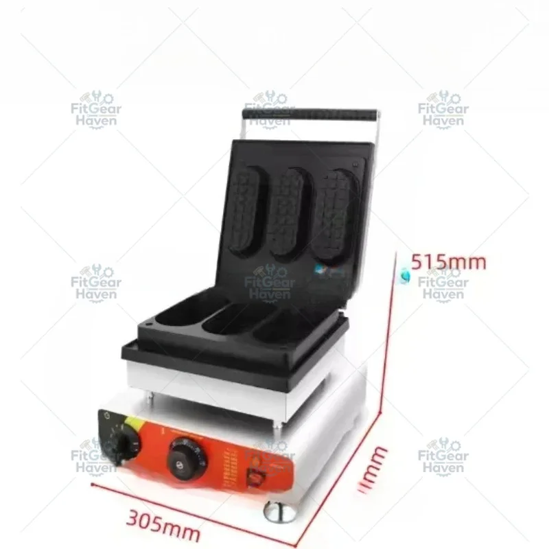 3PCS Electric Egg Tart Waffle Maker Boat Shape Pizza Bowl Forming Machine 1650W