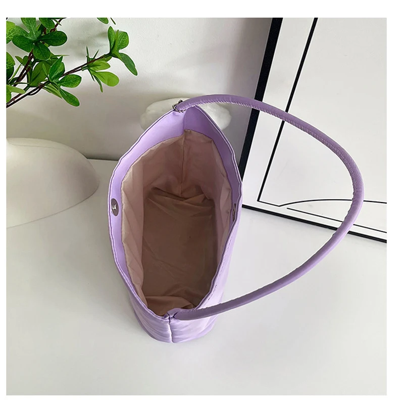 حقيبة يد بتصميم كوري متخصص - حقيبة دلو من النايلون للإبط - حقيبة هدايا - - حقيبة هدايا عيد الميلاد - حقيبة نسائية بحروف