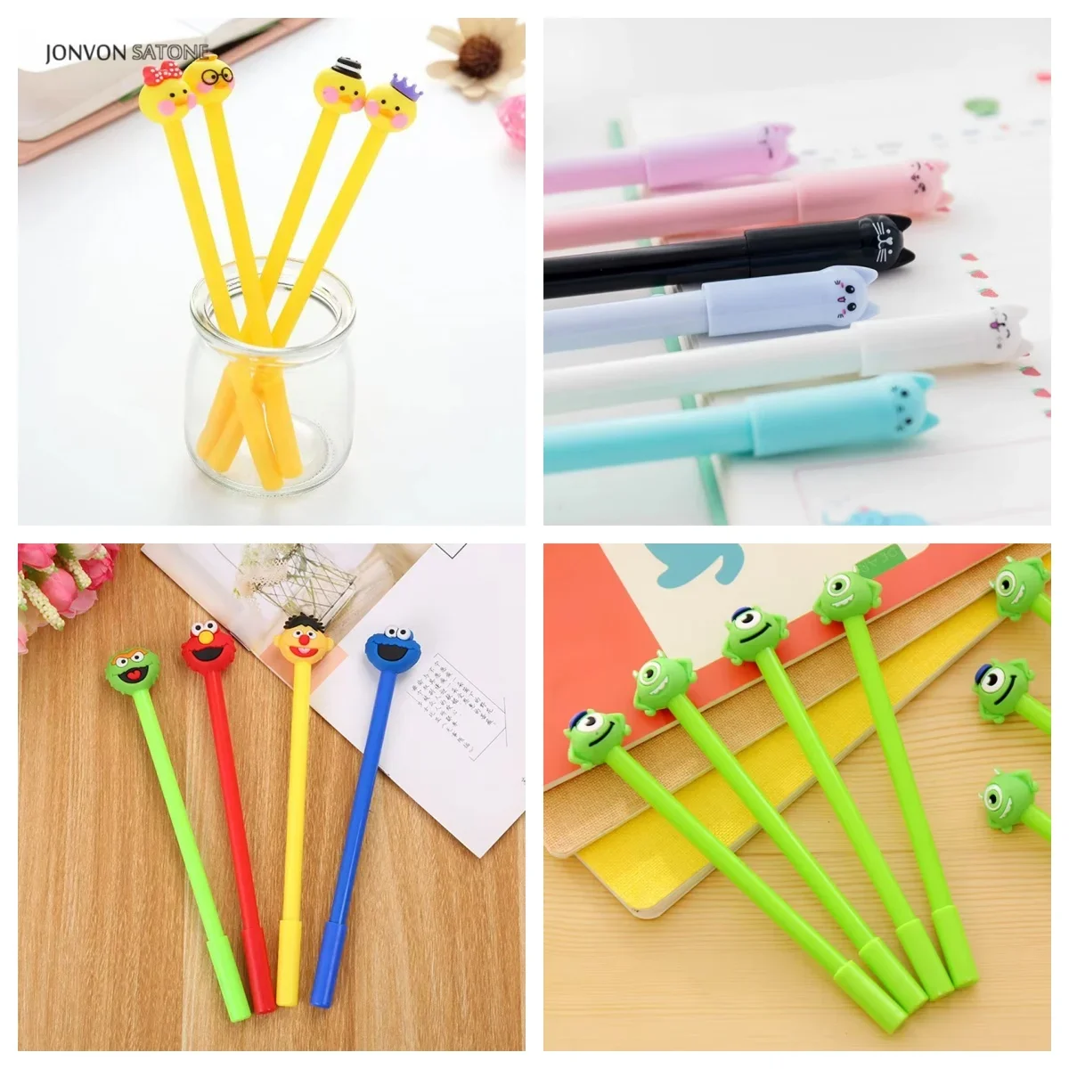 12Pcs new animal cute chick monster gender-neutral pen, student fun stationery, school supplies, office stationery