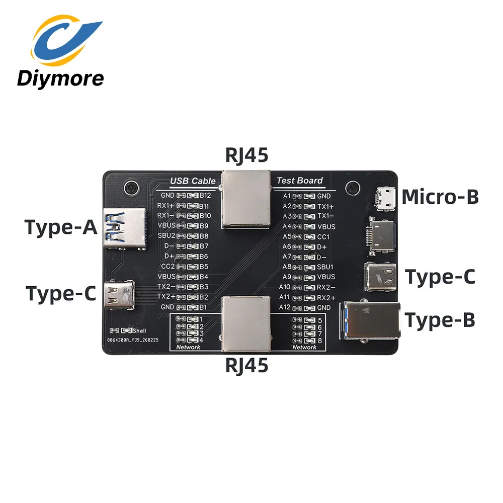 USB Data Cable Testing Module / Rapid Anomaly Detector Multifunctional Tester USB 3.0/3.1/3.2 Core Continuity Tester No Battery