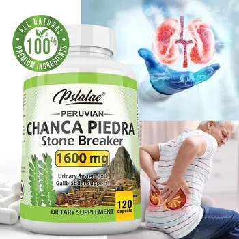 Chanca Piedra 1600mg - Suplemento de apoyo para los riñones, limpia las piedras y las cálculos biliares