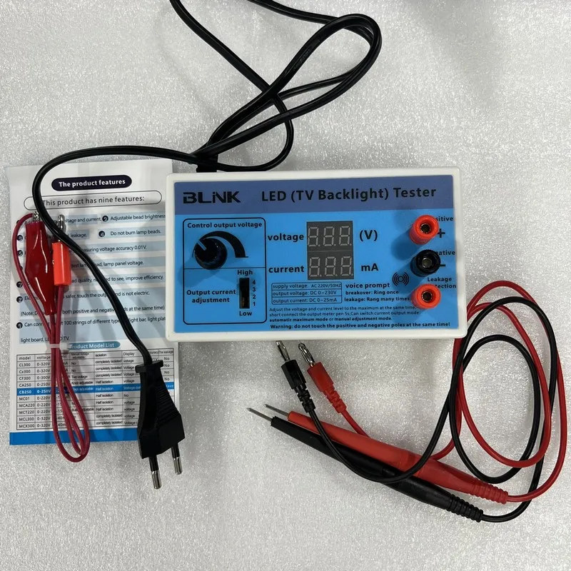 LED Tester Output 0-230V supply voltage:220V For repair TV LED Backlight strip