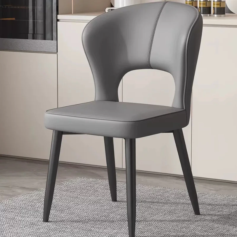et-Trendy Upholstered Dining Chairs Art Deco Living Room Accent Chair Kitchen Designer Chaise Salle A Manger Home Furniture-