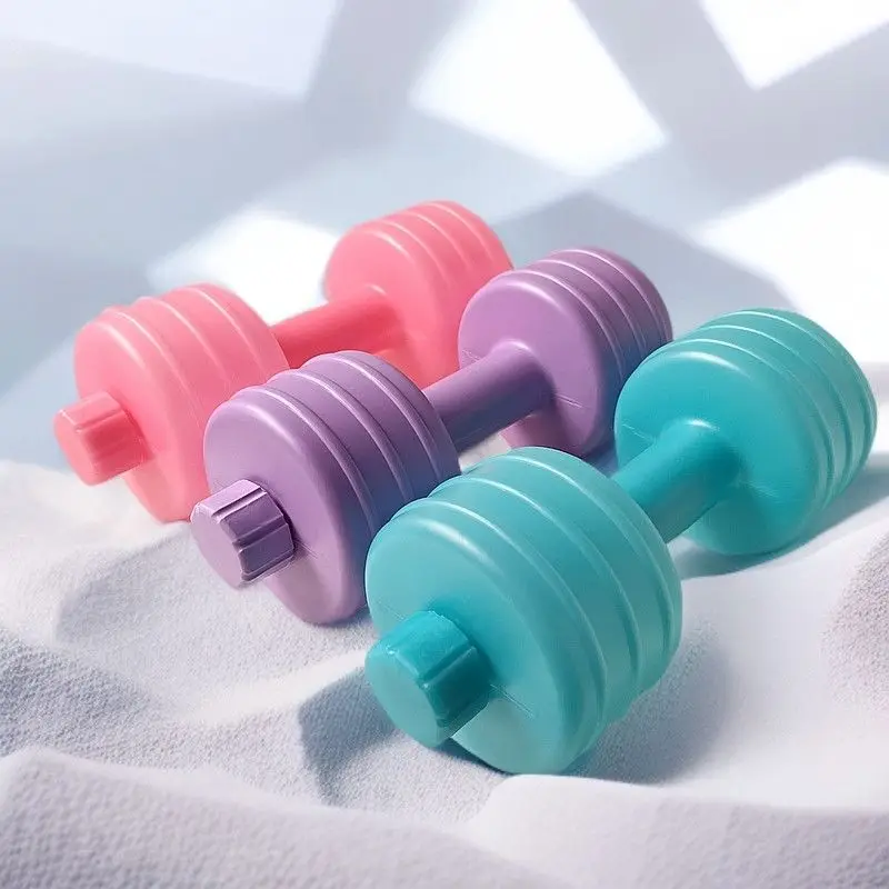 2PC Portable Water Injection Dumbbells Adjustable Fitness Weights Home Gym Equipment for Ladies Kids Yoga Training Weight Losing - view 5