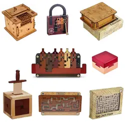 Coffret labyrinthe en bois 3D, boutique IQ, logique, casse-tête, Beaumont, puzzles, jeu, cadeau