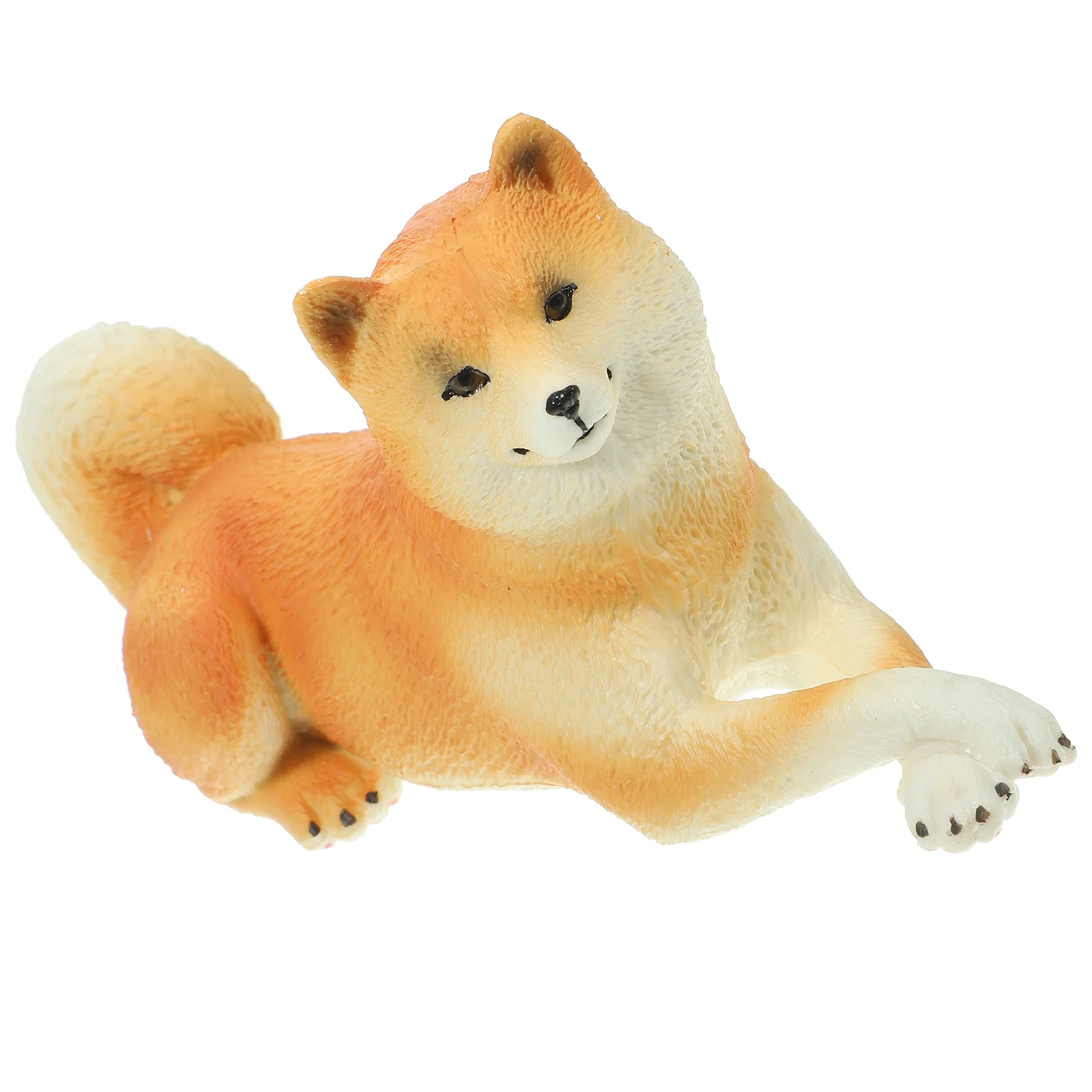 Dog Animal Model Decorative Ornaments Figurine Realistic Small Dogs Statue Figurines Toy Plastic