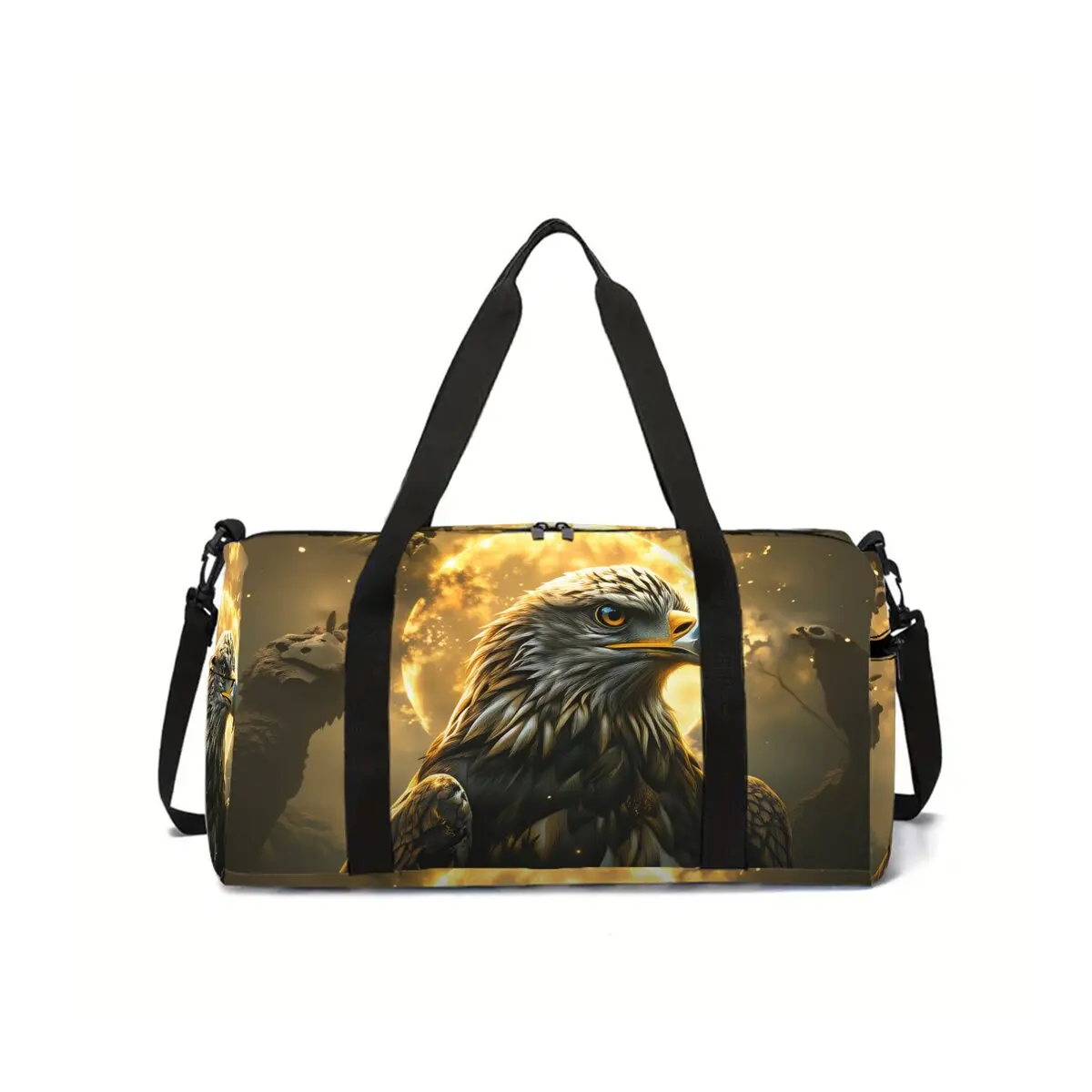 

Сумка для путешествий и школы с 2D-рисунком орла, большая вместительная сумка на молнии, лучший подарок для мальчиков и девочек, модный стиль