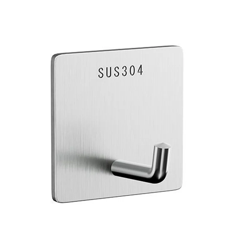 Stainless steel hook 304 thickened viscose strong load-bearing non-punching bathroom towel non-marking sticker