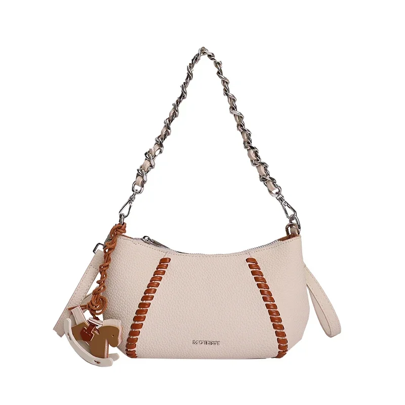 Fashionable Designer Women'S Diaper Bag Elegant Crossbody Large Capacity Vintage Leather Luxury Commuter Bag Simple Stylish
