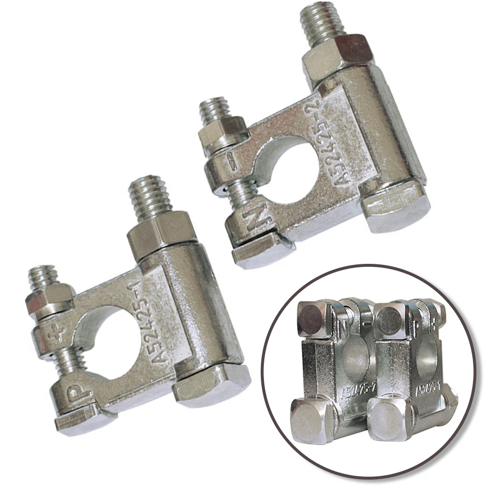 

1 пара автомобильных зажимов для аккумуляторной батареи из цинкового сплава, разъем для автомобильного аккумулятора, устройство зажигания мотоцикла, автомобильные аксессуары