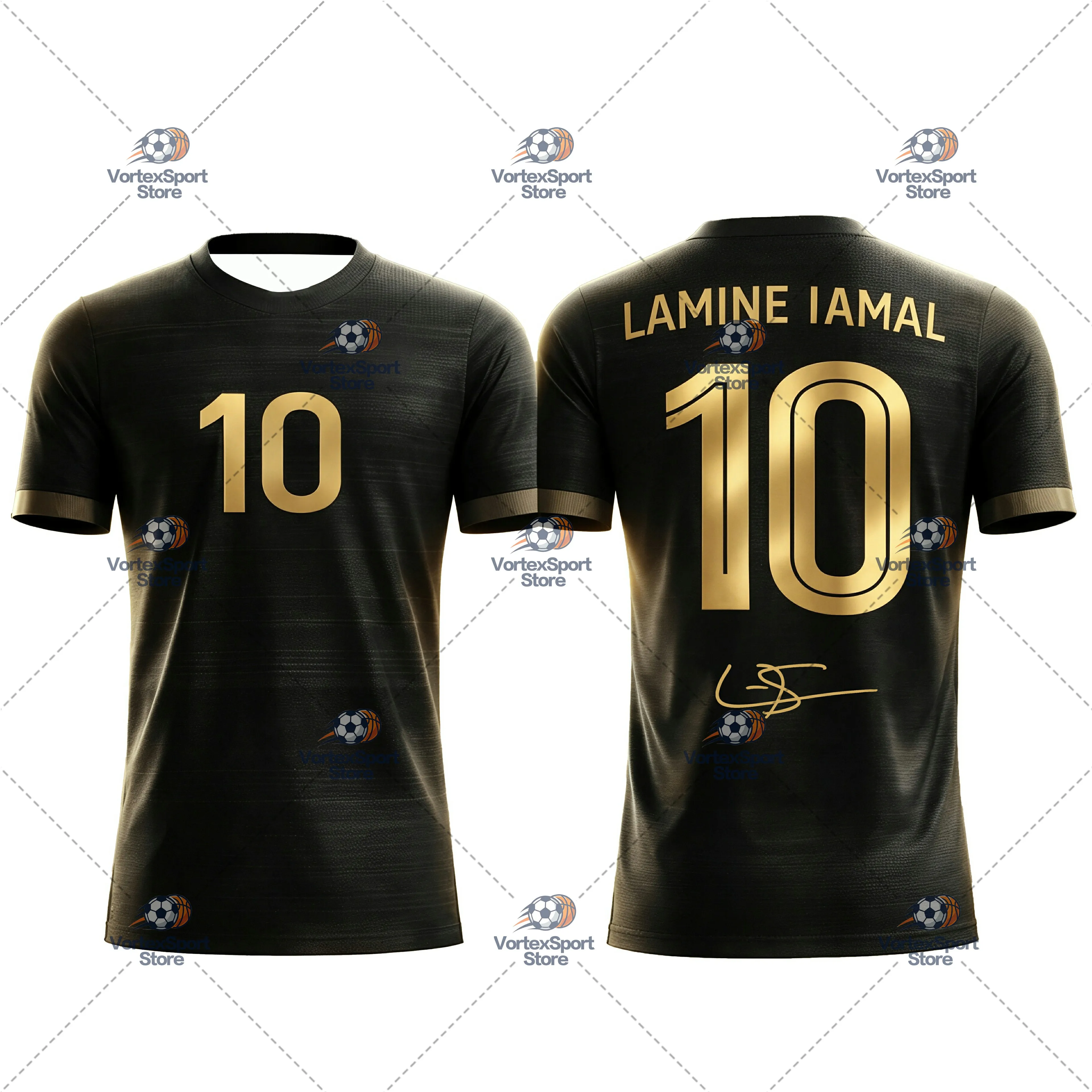 Explosions Kinder- und Herren-Fußballtrikot Spanien Nr. 10, Schnelltrocknend, Alle Größen, Kurzarm, O-Ausschnitt, Yamal Fußball-Fan-Trikot – Detail 7
