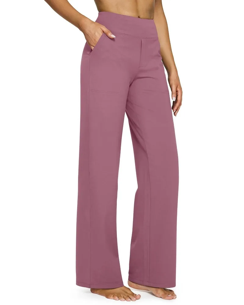 UNITIM Damen-Trainingshose mit weichen, geraden Beinen und Taschen, Yoga-Hose für Damen, lässige, gerade Hose mit hoher Taille, Sport, Yoga, Joggen – Detail 21