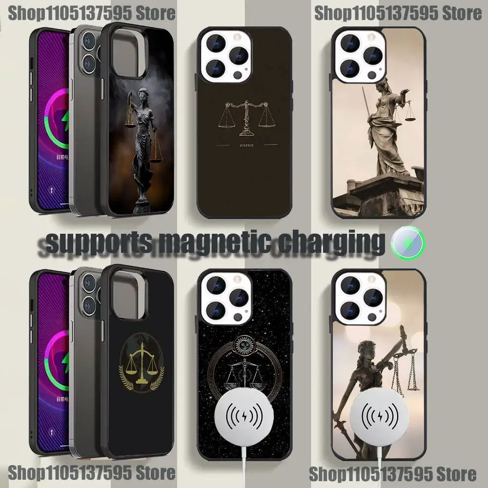 

Чехол для телефона Law Judge Justice Lawyer для iPhone 17,16,15,14,13,12,11, Pro, Max, Plus, Mini, SE4, E с магнитной беспроводной зарядкой Magsafe