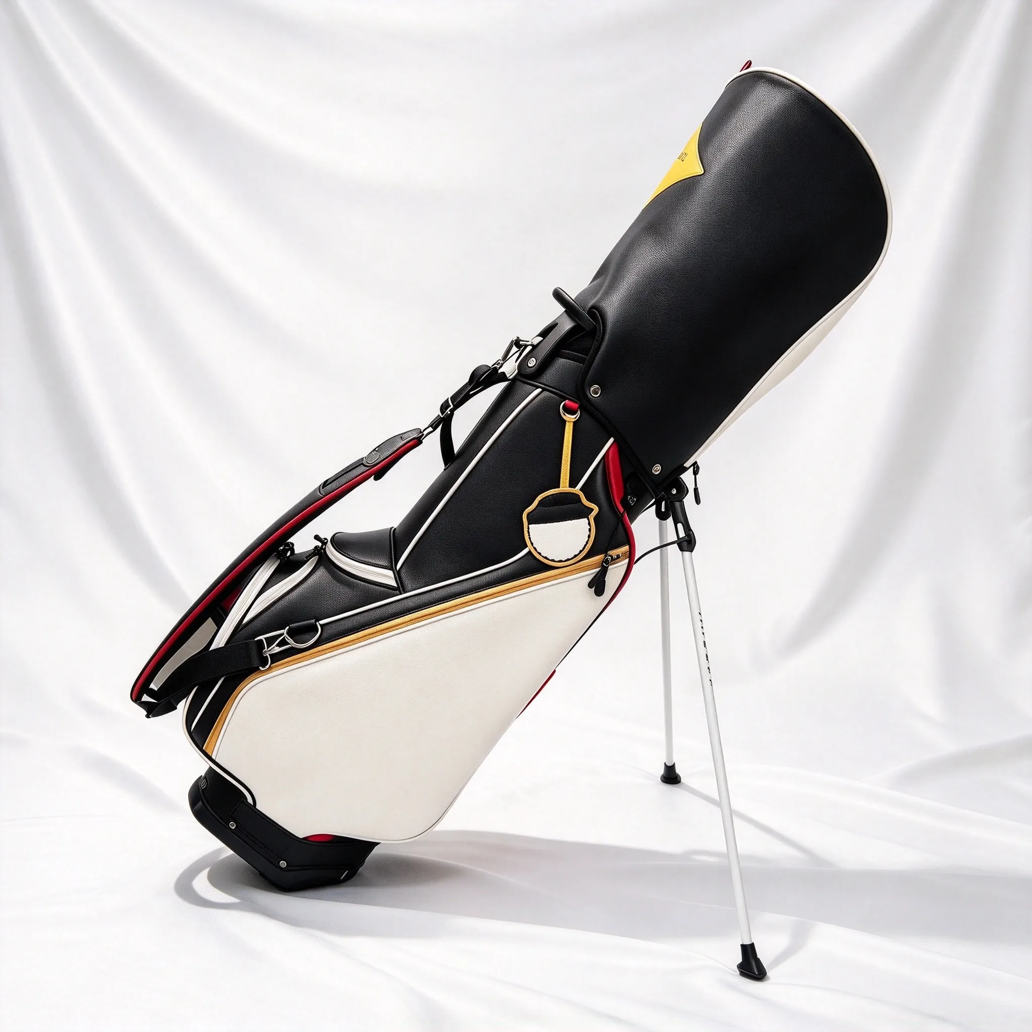 Unisex Golf Stand Bag, Lightweight PU Waterproof Wear Resistant Golf Club Carry Bag for Men Women