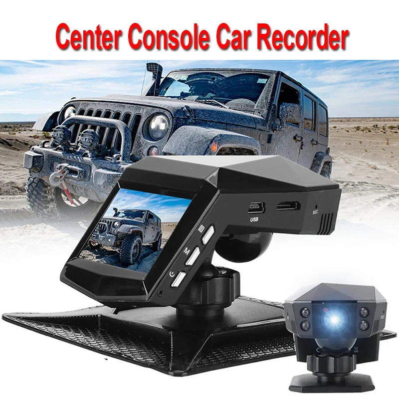 Vehicle Mounted Driving Recorder Dash Cam Car DVR Center Console 1080p Dashcam High Definition Night Vision