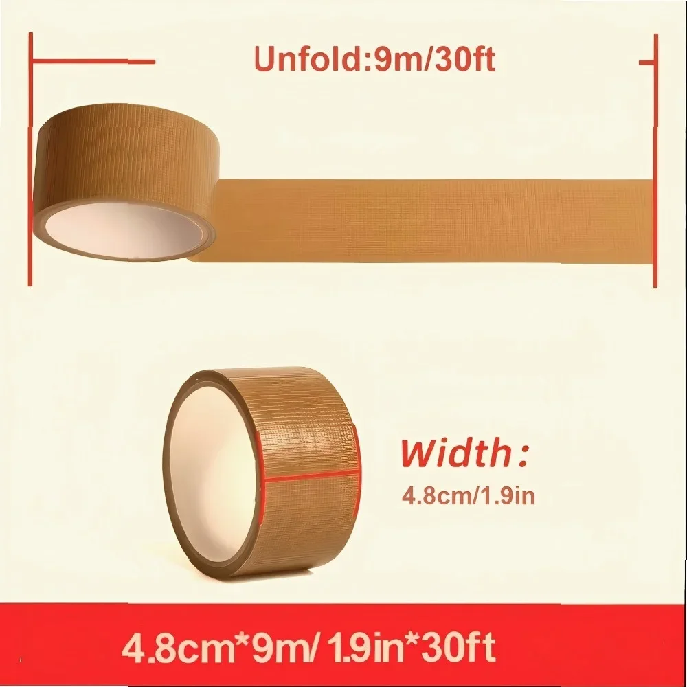 Heavy Duty Tape 4 Rolls, Super Sticky Waterproof Removable Double Sided Tape for Car, Furniture, Canvas & DIY Projects