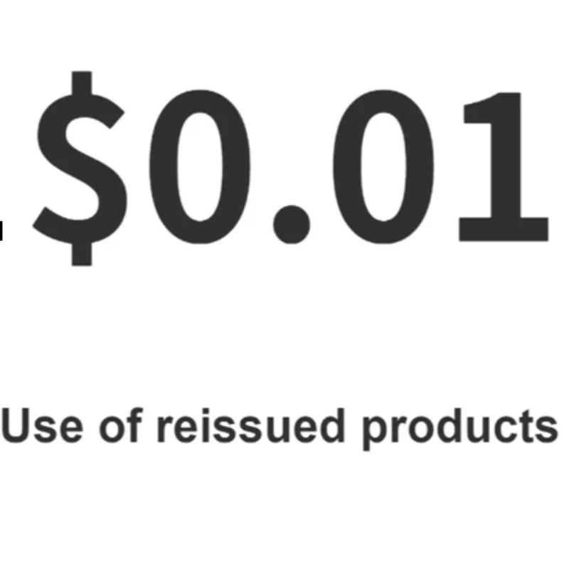 Uso de productos reeditados