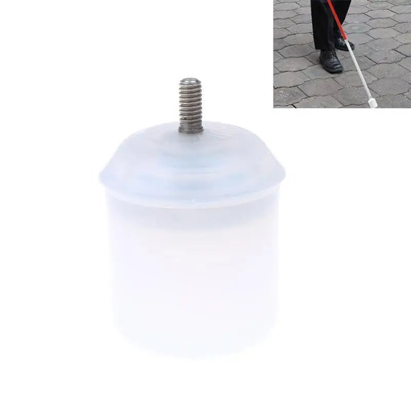 New 1Pcs Blind Walking Stick Protection Head Adjustable Rolling Cane Tip Ergonomic Handle Wear Resistant Stability For Daily