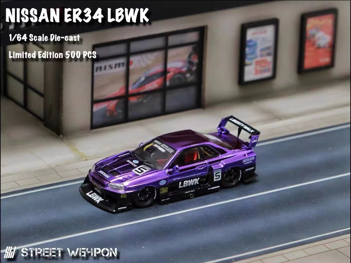 Street SW Limited Edition 1:64 ER34 Open Lid LB Wide Body GT-R