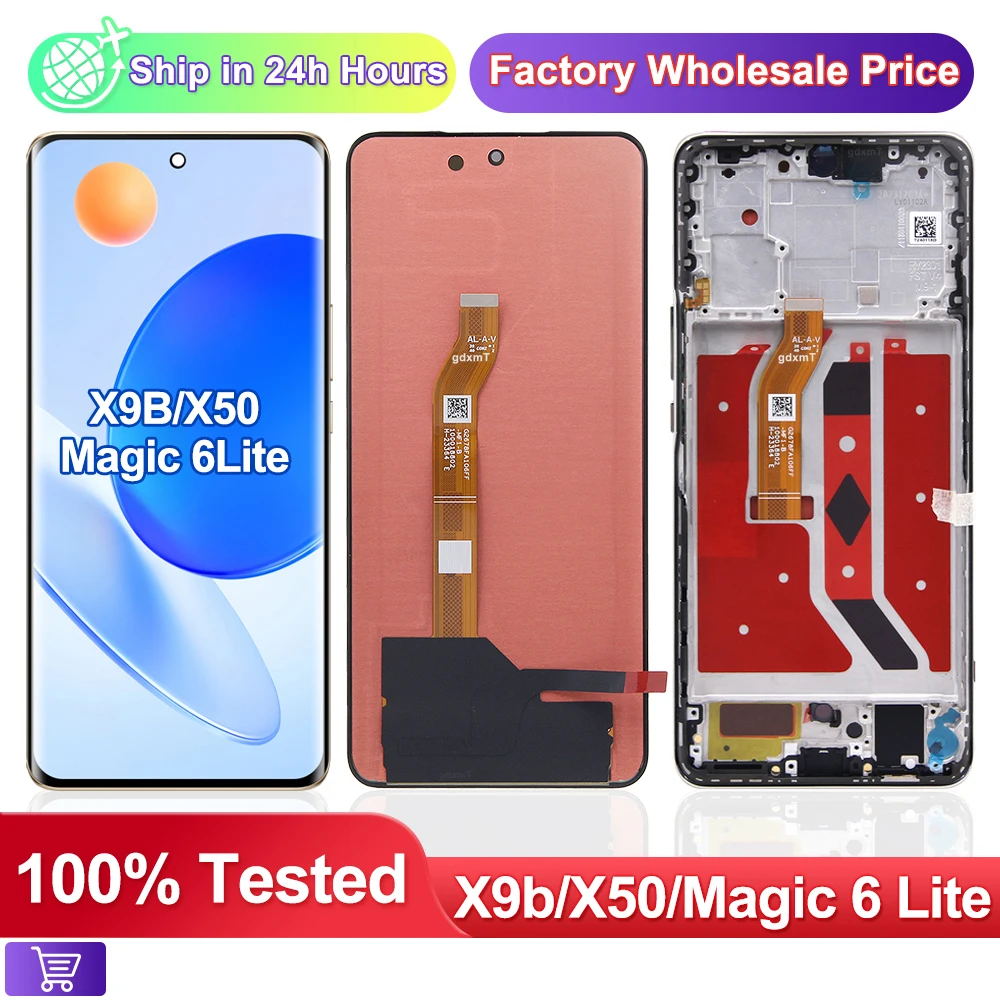 6,78 "NEUE AMOLED Für Huawei Honor Magic 6 Lite ALI-NX3 LCD Display Touch Screen Ersatz Für Honor X9b ALI-NX1 X50