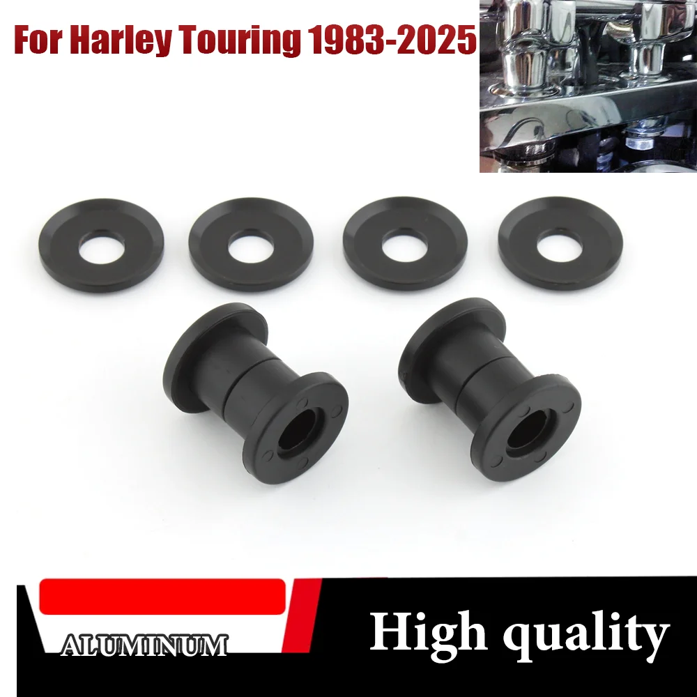 

Motorcycle Handle Bar Riser Bushing Retainer Washers For Harley Touring Softail 2018-2025 Road King Street Electra Glide Fat Boy