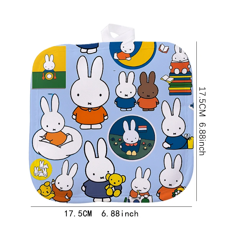 Miffys Heat Resistant Mat Cartoon Character Sublimation Mats Kawaii Comfortable Soft Cushion Single Sided Printing Birthday Gift view 6