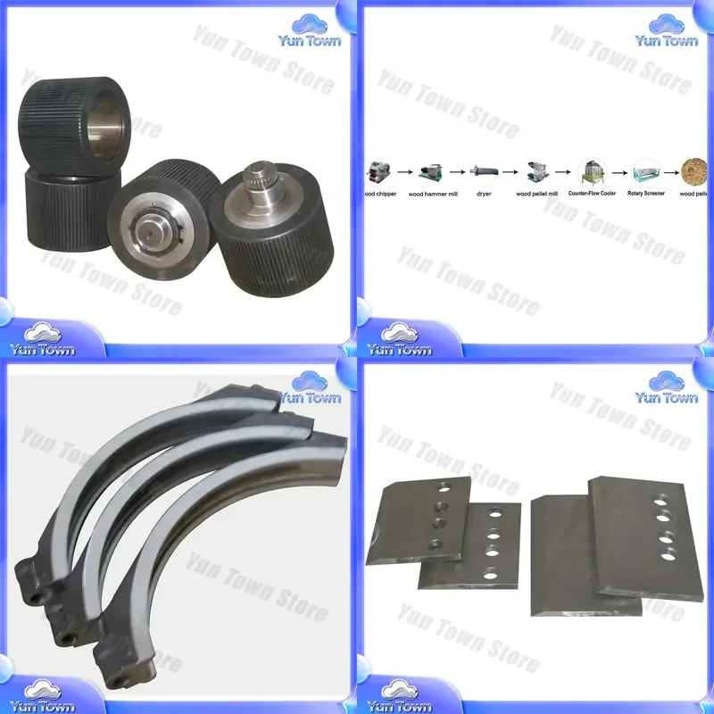 Ring Dies for Pellet Mill Spare Parts for Animal Feed Pellet Mill Machine Custom Ring Die for Feed Pellet Mill Replacement