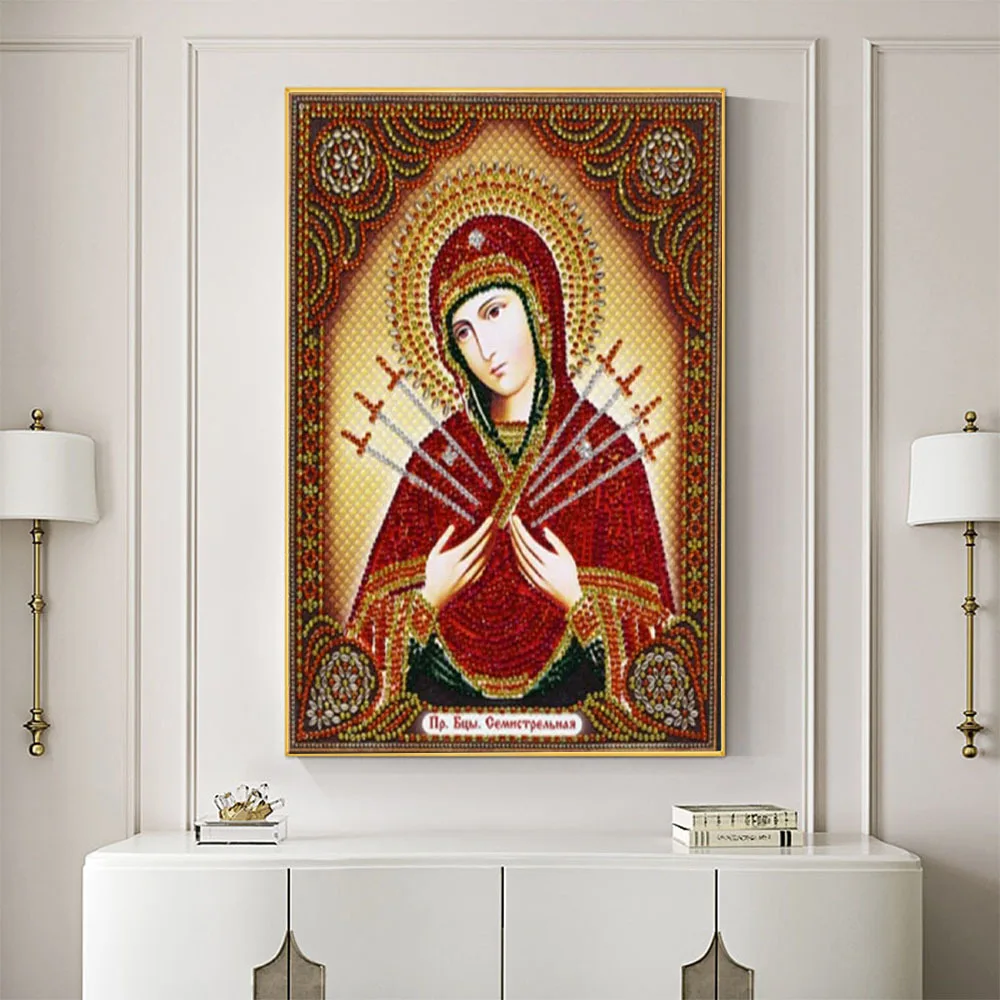 Region Orthodox Icon DIY Embroidery 11CT Cross Stitch Kits Needlework Craft Set Printed Canvas Cotton Home Decoration Wholesale