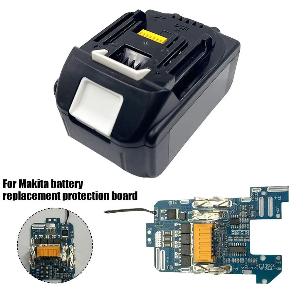 BMS PCBA For MAKITA 18V Li-ion Battery Case Balance Charging Circuit Board Lithium Ion Batteries Pack BL1830 BL1860 BL1890 - view 5
