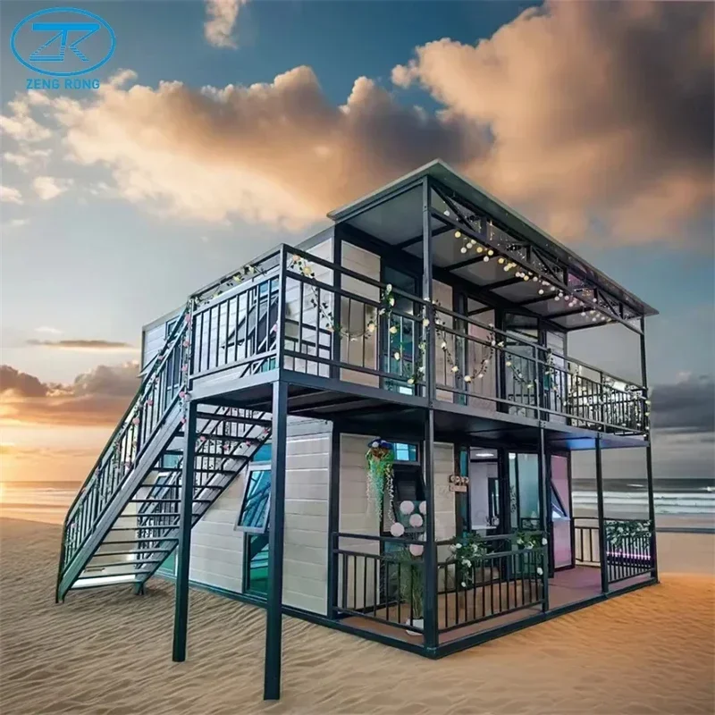 Portable Container Room Quick Installation 20ft 40ft 4-6 Bedrooms Living Home Foldable Prefabricated Expandable Container House