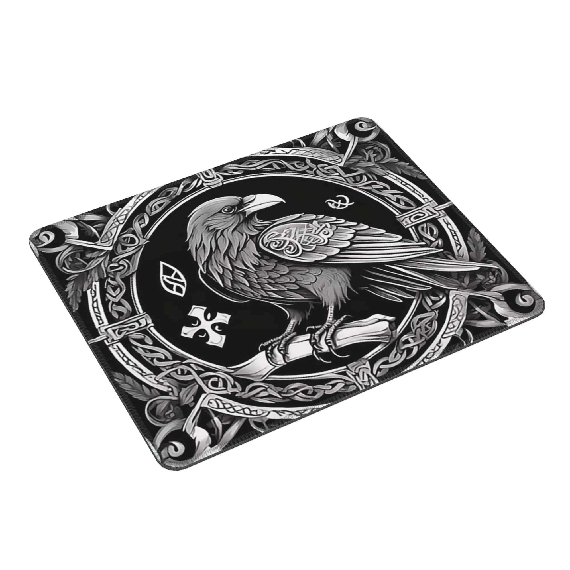 Yggdrasil Raven Mouse Pad Computer Keyboard Mouse Mat Gamer PC Laptop Desk Mat Office Accessories Table Mats