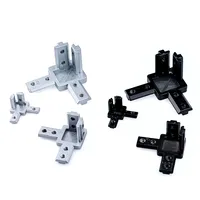 8Pcs/Lot Openbuilds 3-Way End Corner Bracket Connector for  Aluminum Extrusion Profile 2020 3030 4040 Series V Slot with Screws