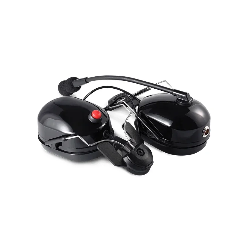 Helmet Heavy Duty Wired Headset For Two Way Radio Mini XLR Jack RAN-3000HM Headphone With PTT